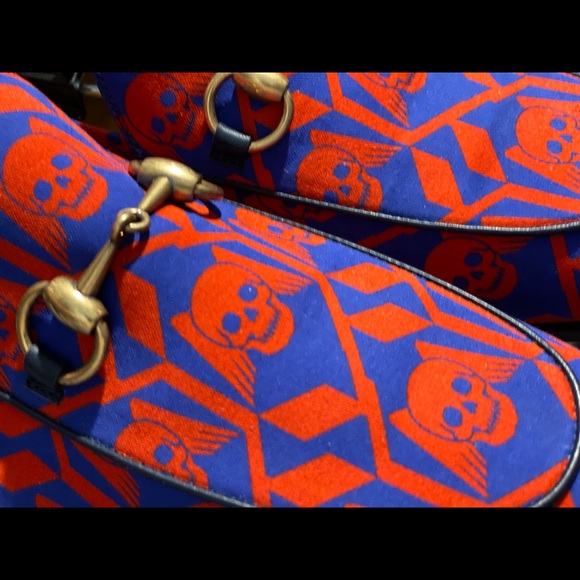 Skull blue and res Gucci Loafers. Never worn. - Picture 4 of 4
